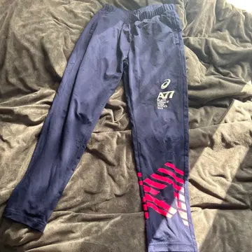 (레어) ASICS 네이비 스트라이프 저지 D2 L 사이즈 핑크