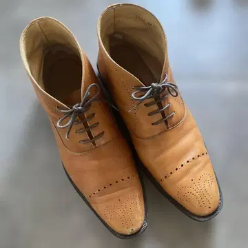남성용 가죽 신발 브라운 26.5cm
