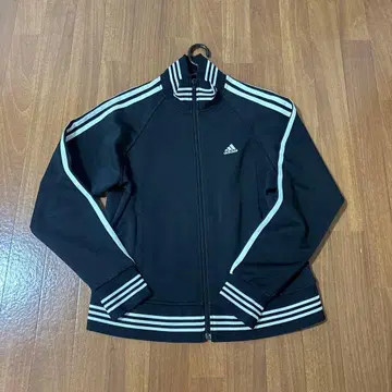 adidas 블랙 스트라이프 트랙 자켓