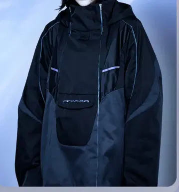 chloma Y2K 아노락 코스믹 블랙