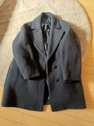 무인양품 네이비 울 코트 L 사이즈