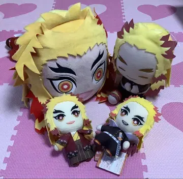 귀멸의 칼날 렌고쿠 쿄쥬로 봉제 인형 세트