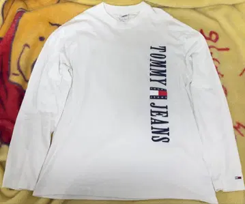 TOMMY JEANS 긴팔 셔츠 L 사이즈 화이트