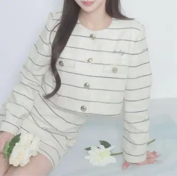 Darich Daring 보더 트위드 자켓