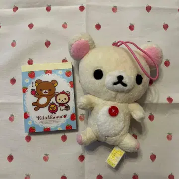 헤이세이 레트로 리락쿠마 산엑스 코리락쿠마 미니 메모장 봉제 인형
