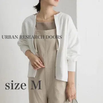 URBAN RESEARCH DOORS 코튼 맨투맨 ZIP 가디건