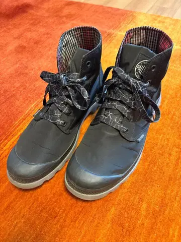 PALLADIUM 팔라디움 남성용 하이컷 부츠 블랙 나일론제