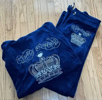 [새상품급] Juicy Couture 블랙 셋업 네이비 L 사이즈