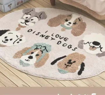 디즈니 캐릭터 플로어 매트 I LOVE DISNEY DOGS