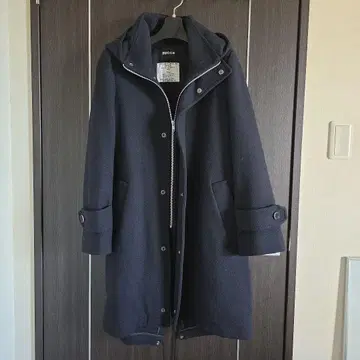 zucca 다크 네이비 체스터 코트 레귤러