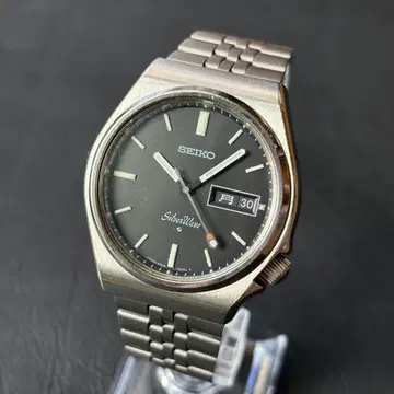 레어 모델 SEIKO SilverWave 실버 웨이브 블랙 작동