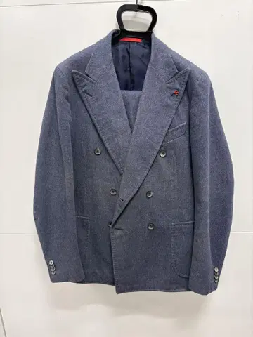 ISAIA 더블 브레스트 수트 네이비