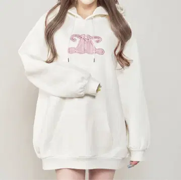 Darich 레이스업 아플리케 로고 후디