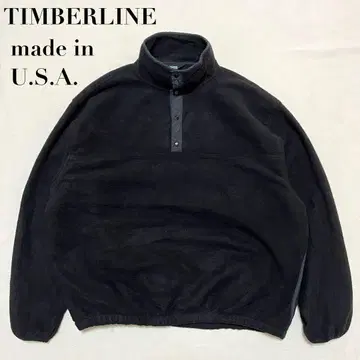 90s USA제 TIMBERLINE 풀오버 플리스 자켓 블랙 XL