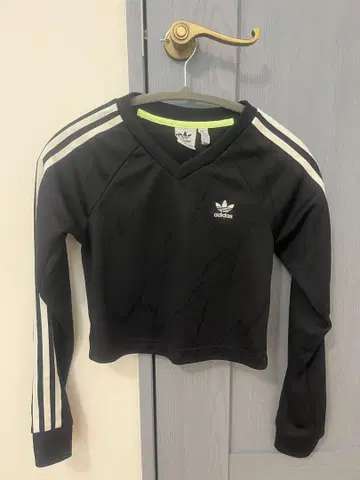 adidas V넥 긴팔 상의 XS