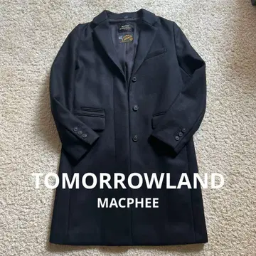 MACPHEE 블랙 울 코트 투모로우랜드 코트 자켓