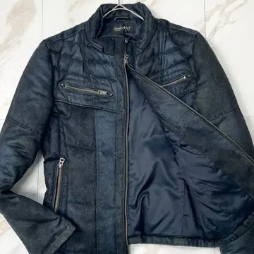 토네이도 마트 스웨이드 헤어라인 다운 자켓 라이더스 네이비 M