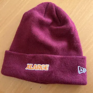 XLARGE 버건디 니트 모자