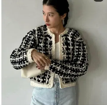 CLANE VINTAGE TAPE HAND KNIT CARDIGAN
