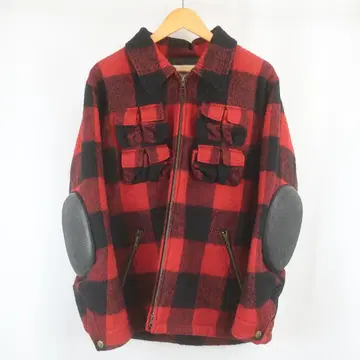 90s GENERAL RESEARCH 울 파라사이트 지퍼 자켓