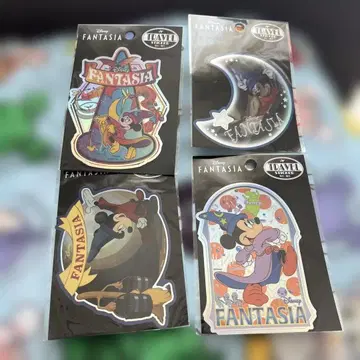디즈니 더 마켓 Disney Fantasia 스티커 4장 세트