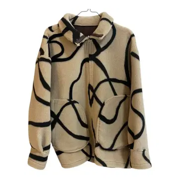 ameri vintage 2way reversible boa jacket
