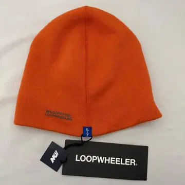 LOOPWHEELER 오렌지 니트 모자 택 포함 새상품 루프 휠러
