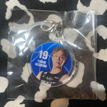 시호스 미카와 표식 아크릴 참 19 니시다 유다이 선수 가챠가챠