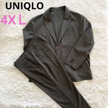[새상품급 레어] 유니클로 셋업 4XL 빅 사이즈 다크 그레이