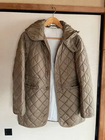 45R 브라운 계열 퀼팅 자켓