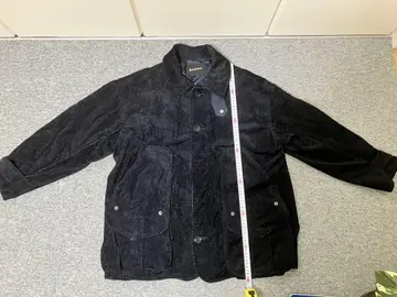 중고 gomme 블랙 코듀로이 자켓