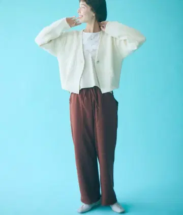 미도트 me. 팬츠 셋업 츠무구 레이트리 베이커 팬츠
