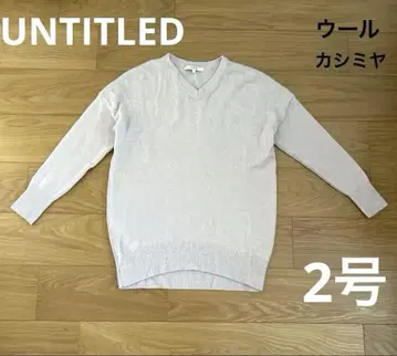 [ 새상품급 ] UNTITLED 울 캐시미어 보틀넥 니트 스웨터
