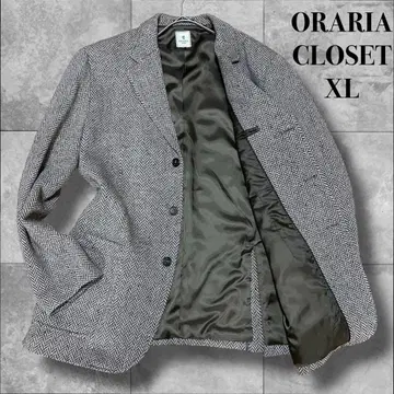 ORARIA CLOSET 테일러드 자켓 트위드 헤링본 XL