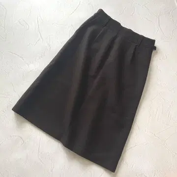 새상품급 MARGARET HOWELL 울 스커트 브라운