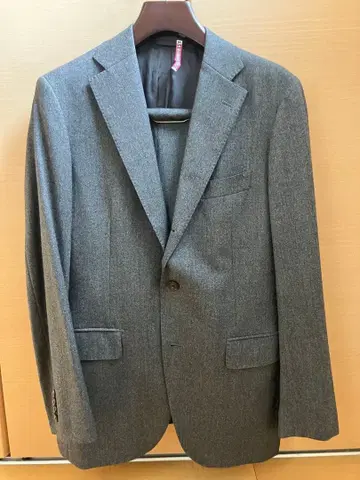 3-4회 이용 유니버설 랭귀지 L 그레이 플란넬 수트 컴퍼니