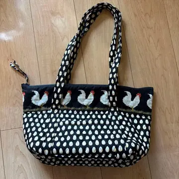 Vera Bradley 닭과 달걀 디자인 토트백