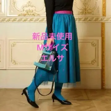 새상품 시마무라 리토시 엘사 롱 플레어 스커트 M