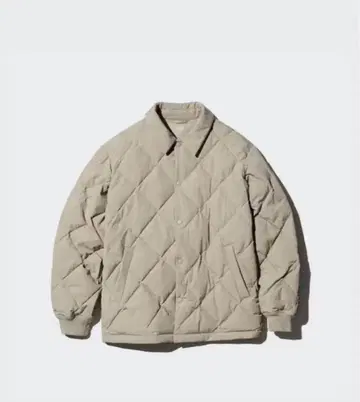 UNIQLO 유니클로 퍼프 테크 퀼팅 자켓 M 아우터 베이지