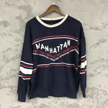 90s NEW LOOK MANHATTAN 맨투맨 라거 셔츠 트레이너