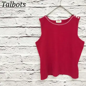 R4246/탈봇 슬리브리스 티셔츠 탱크탑 레드