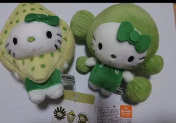 새상품 2개 세트 헬로키티 해초 봉제 인형 키체인 오사카 만박 EXPO