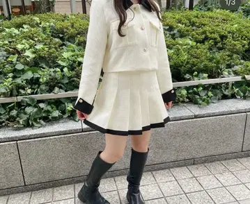 parkeast 바이컬러 셋업 화이트