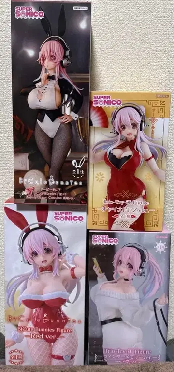 슈퍼 소니코 피규어 4체 세트