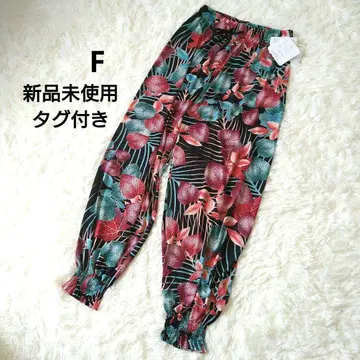 미사용 새상품 플로럴 리버티 패턴 이지 팬츠 F 허리밴딩 카루엘