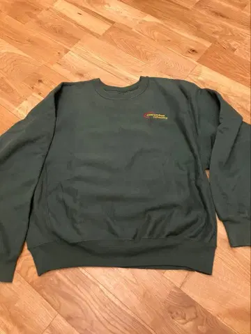 Champion 리버스 위브 그린 기업 로고