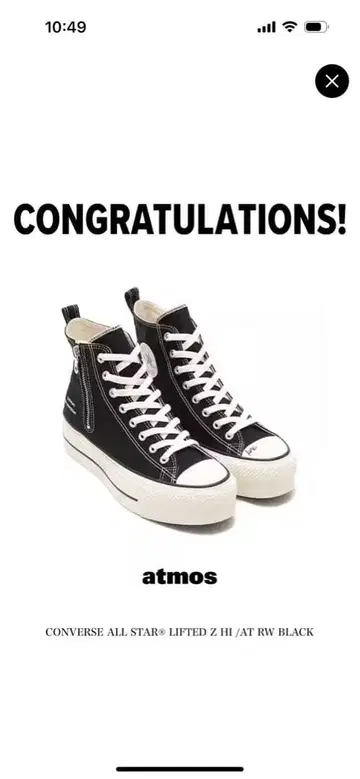 CONVERSE ALL STAR LIFTED Z HI RW BLACK