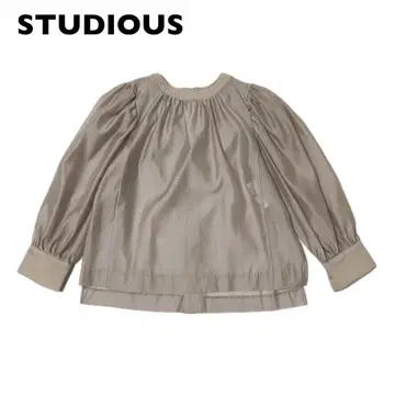 STUDIOUS 2WAY 오간자 소매 볼륨 블라우스