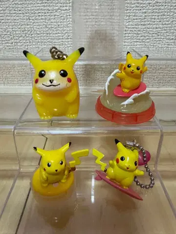 포켓몬 피카츄 파도타기 피카츄 피규어 스탬프 키링