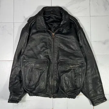 DOG FIGHT A-2형 플라이트 자켓 가죽 자켓 소가죽 블랙